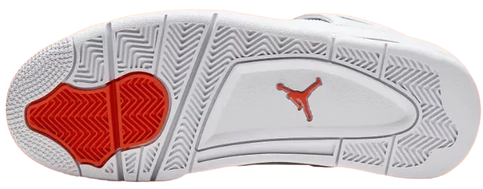 Back View of Jordan 4 Retro Metallic Orange